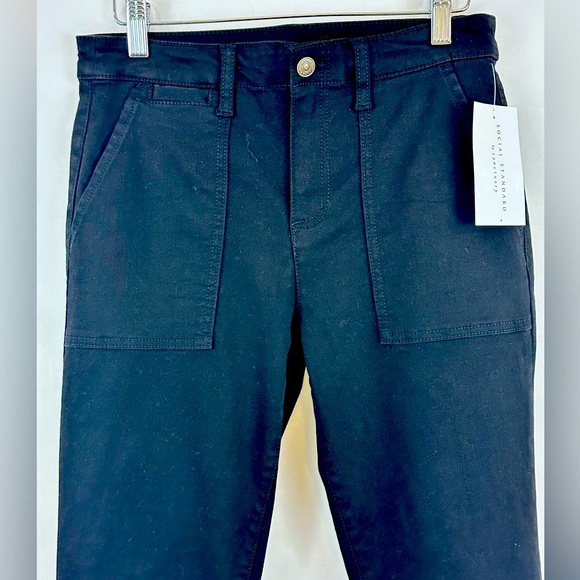 Social Standard by Sanctuary Logan Black Crop Utility Pant Zipper Ankle … - Picture 4 of 12